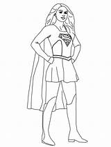 Supergirl Printable Jumanji Kara Danvers sketch template