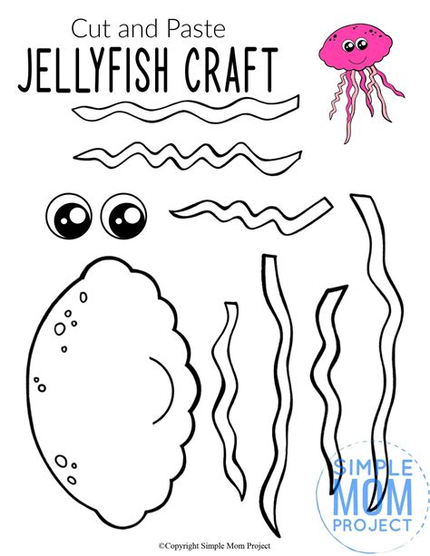 easy diy jellyfish craft   jellyfish template jellyfish craft