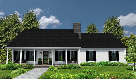 story ranch style house plan  southern trace