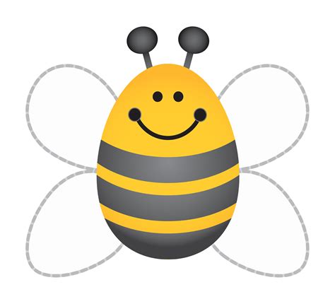 bee template printable clipart