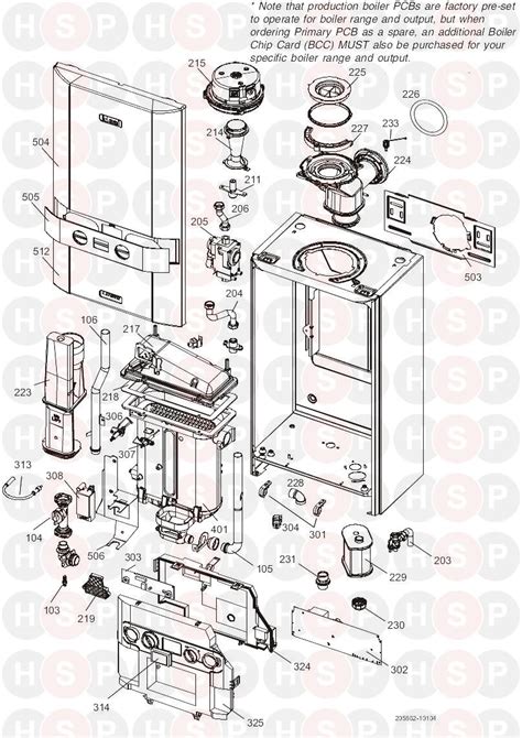 ideal logic heat  boiler exploded viewdiagram heating spare parts