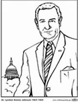 Presidents Coloring Pages Pdf States United  Nixon Richard sketch template