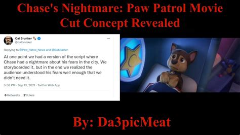 chases nightmare paw patrol  cut concept revealed youtube
