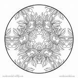 Coloring Pages Difficult Flower Mandala Adults Sunflower Mandalas Adult Color Printable Cannas Gif Print Kids Choose Board Sheets Wonderweirded sketch template