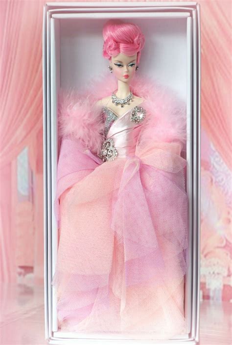 barbie silkstone swarovski proudly pink platinum fashion model