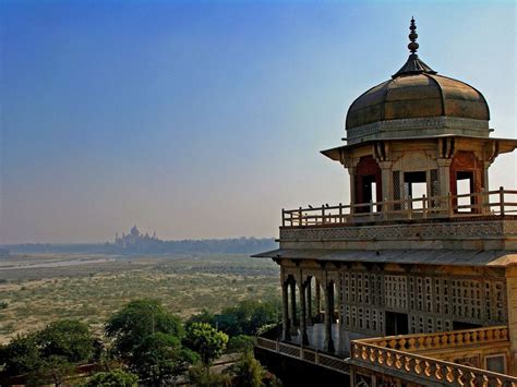 Red Fort In Agra India View To Taj Mahal Karim74 S