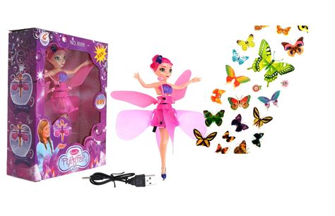 flying fairy drone light  colorful fairy princess    colorful butterfly stickers toy
