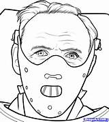Coloring Hannibal Lecter Sheets Drawings Sketches Dragoart Imgs Steps Draw sketch template