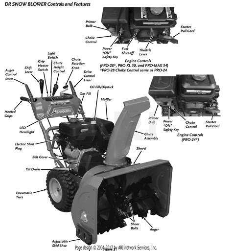 craftsman snowblower parts diagram