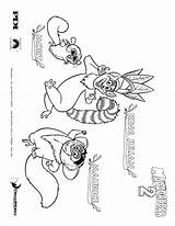 Coloring Madagascar King Pages Julien Popular sketch template