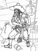 Coloring Pages Pirates Printable Print sketch template