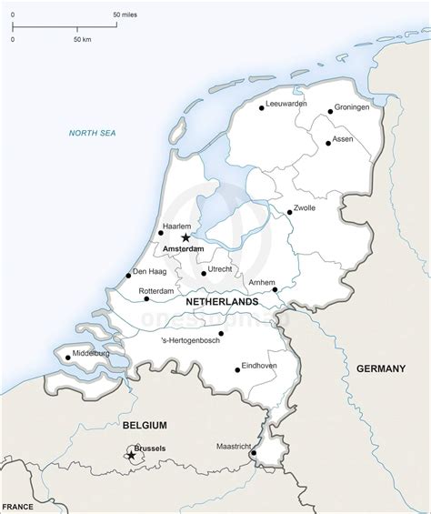 Niederlande Karte Städte