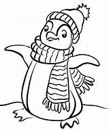 Coloring Penguin Pages Scarf Winter Penguins Sheets Pittsburgh Cute Easy Printable Christmas Color Wear Hat Preschoolers Template Getcolorings Book Head sketch template