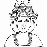 Shiva Brahma Vishnu Xcolorings Hinduism 1200px sketch template
