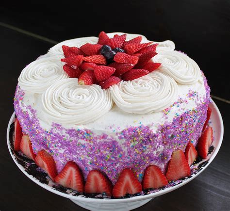 Vanilla Birthday Cake With The Best Vanilla Frosting