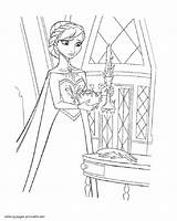 Coloring Pages Printable Anna Princess Disney Colouring Girls Frozen sketch template