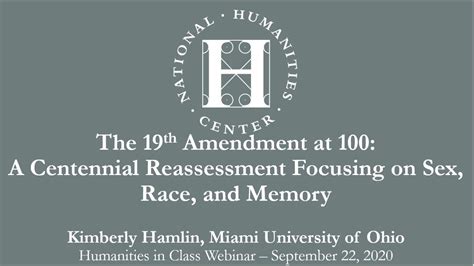 the 19th amendment at 100 a centennial reassessment focusing on sex