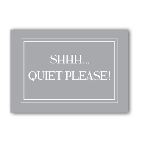 shh quiet  signtreatment room sign quiet sign deliart