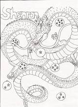 Shenron Balls Drawing Dragon Coloring Pages Drawings Getdrawings Dragonball Dbz sketch template