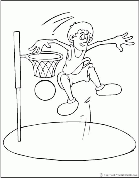 basketball coloring pages  kids coloring home