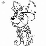 Patrol Paw Tracker Coloring Pages Colouring Getdrawings sketch template