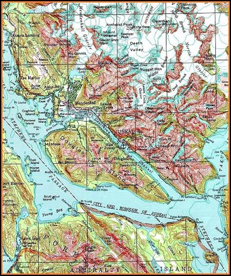 topographic map juneau alaska map resume examples dplwmvrd
