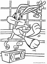 Looney Tunes Coloring Pages Cartoon Baby Printable Color Kids Characters Toons Loony Sheets Character Cartoons Book Print Back sketch template