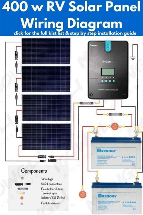 efficient solar panel wiring  campervan life
