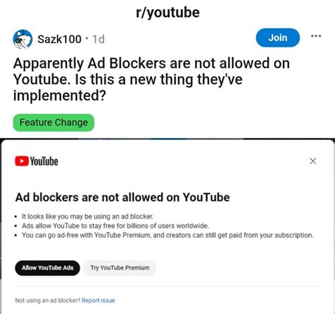 youtube planning  block ad blockers heres