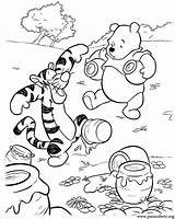 Pooh Coloring Winnie Tigger Coloringhome sketch template