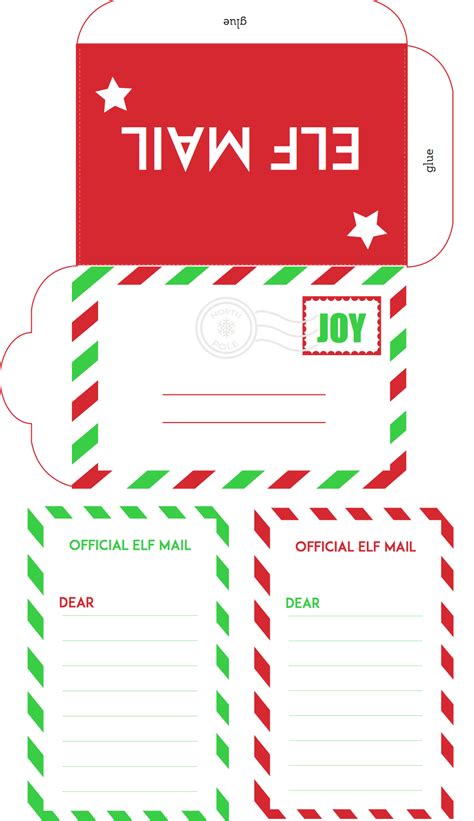 elf letter blank template collection