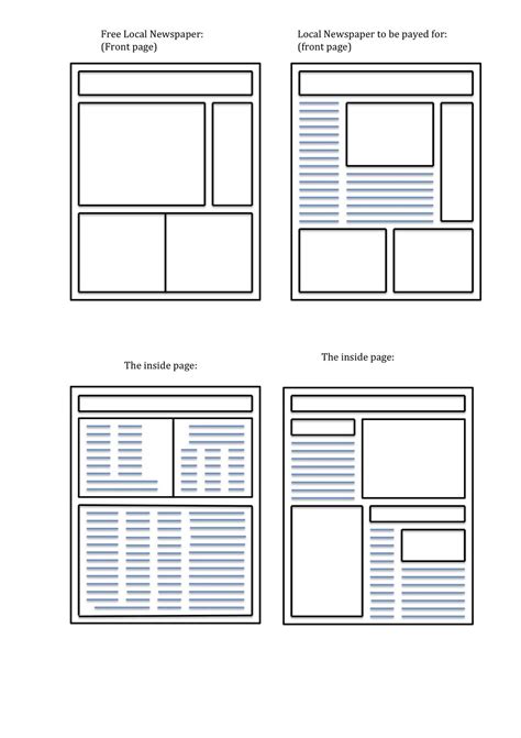 form media  amber benjamin existing newspaper layouts