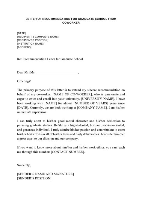 sample reference letter  colleague    letter template