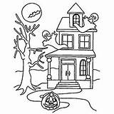 Haunted Coloring Pages House Mansion Printable Halloween Colouring Kids Momjunction Print Choose Board sketch template