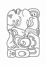 Mayan Coloring Getdrawings Drawing Edupics sketch template