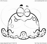 Drunk Chubby Octopus Clipart Cartoon Cory Thoman Outlined Coloring Vector Protected Collc0121 Royalty sketch template