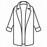 Coat Jacket Drawing Lab Women Woolen Turn Down Fashion Icon Open Clipartmag sketch template