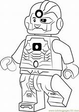 Lego Cyborg Coloring Pages Coloringpages101 sketch template