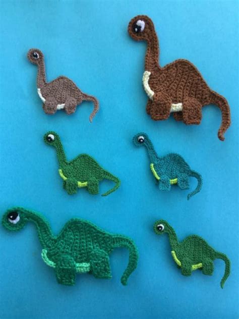 dinosaur crochet applique pattern kerris crochet crochet applique