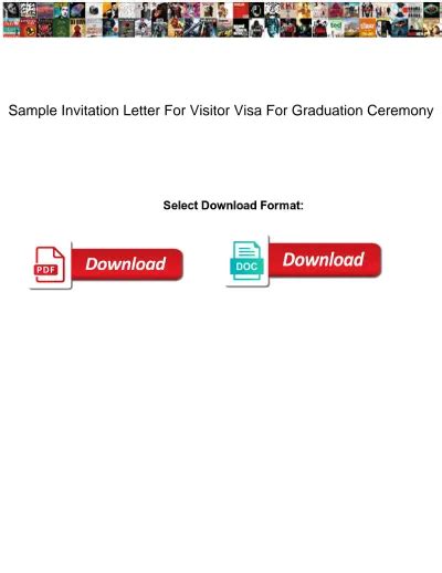 sample invitation letter  visitor visa  graduation ceremony