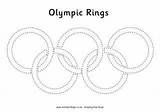 Olympic Rings Sheets Pages Colouring Choose Board sketch template