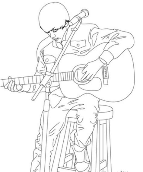 guitarist coloring page cool findz coloring pages cute