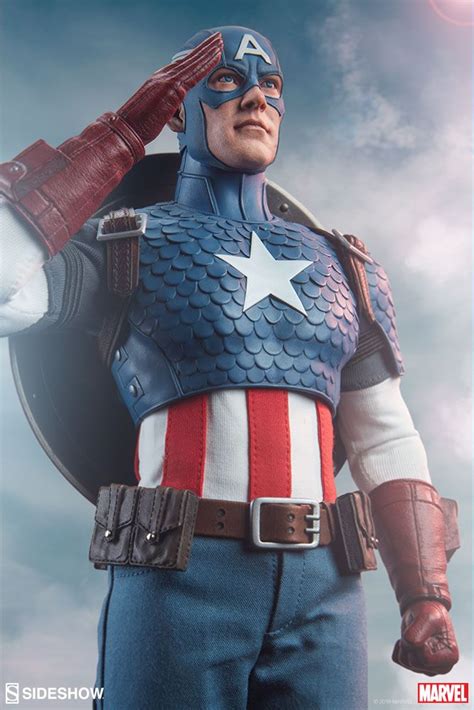 Marvel Comics Captain America 1 6 Scale Sideshow