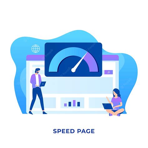premium vector page speed illustration concept