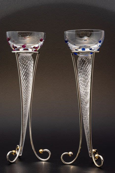 catawiki  auction house st louis  champagne bowls licorne unicorn glass