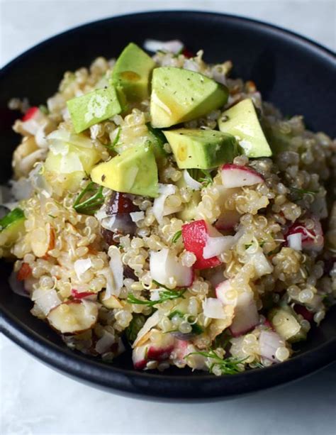 lunch recipe golden quinoa salad  lemon dill avocado kitchn