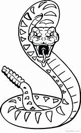 Rattlesnake Coloring Pages Diamondback Western Getcolorings sketch template