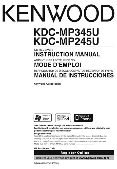 kenwood kdc mpu instruction manual   manualslib