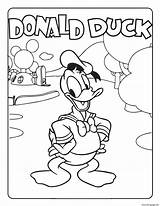 Disney Coloring Duck Donald Pages Mouse Mickey Printable Color Print Choose Board sketch template