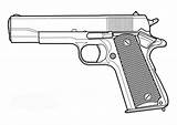 Pistole Malvorlage Kostenlos Pistol Drucken Ausdrucken Malvorlagen Military sketch template